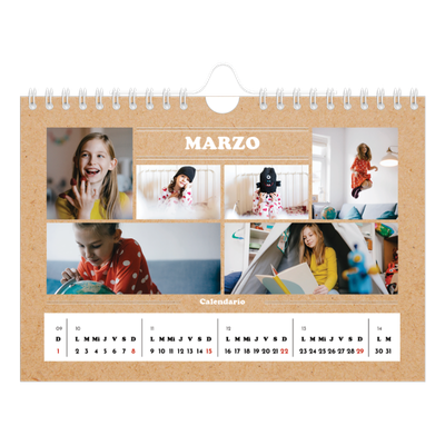 Calendario personalizado A5 — Editorial de este año [Marzo]