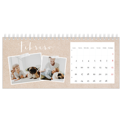 Calendarios de mesa — Calendario scrapbook [Febrero]