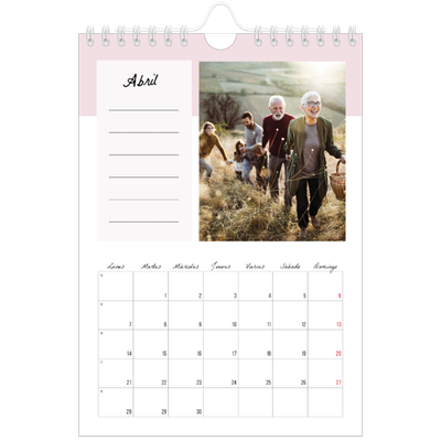 Calendario personalizado A5 — Calendario de lista de tareas [Abril]