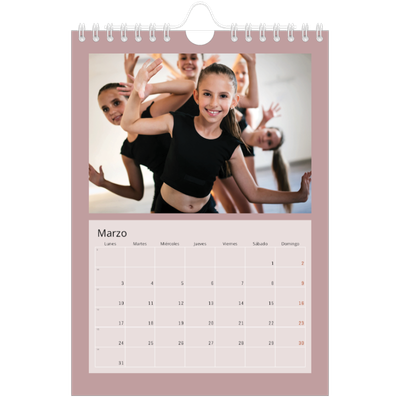 Calendario personalizado A5 — Neo Scandi [Marzo]