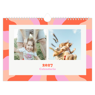 Calendario A4 horizontal — Juego de patrones [portada]