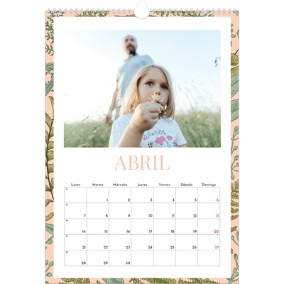 Calendarios A3 — Tapiz floral [Abril]