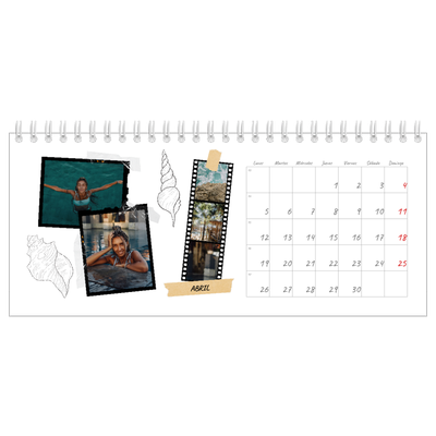 Calendarios de mesa — Scrapbook con estilo [Abril]
