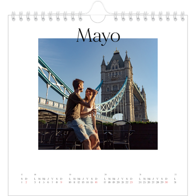 Calendarios Cuadrados — Mi diario de viaje [Mayo]