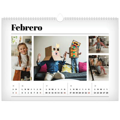 Calendario A3 horizontal — Recién salido del horno [Febrero]
