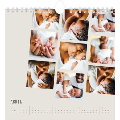 Calendarios Cuadrados — Recuerdos en movimiento [Abril]