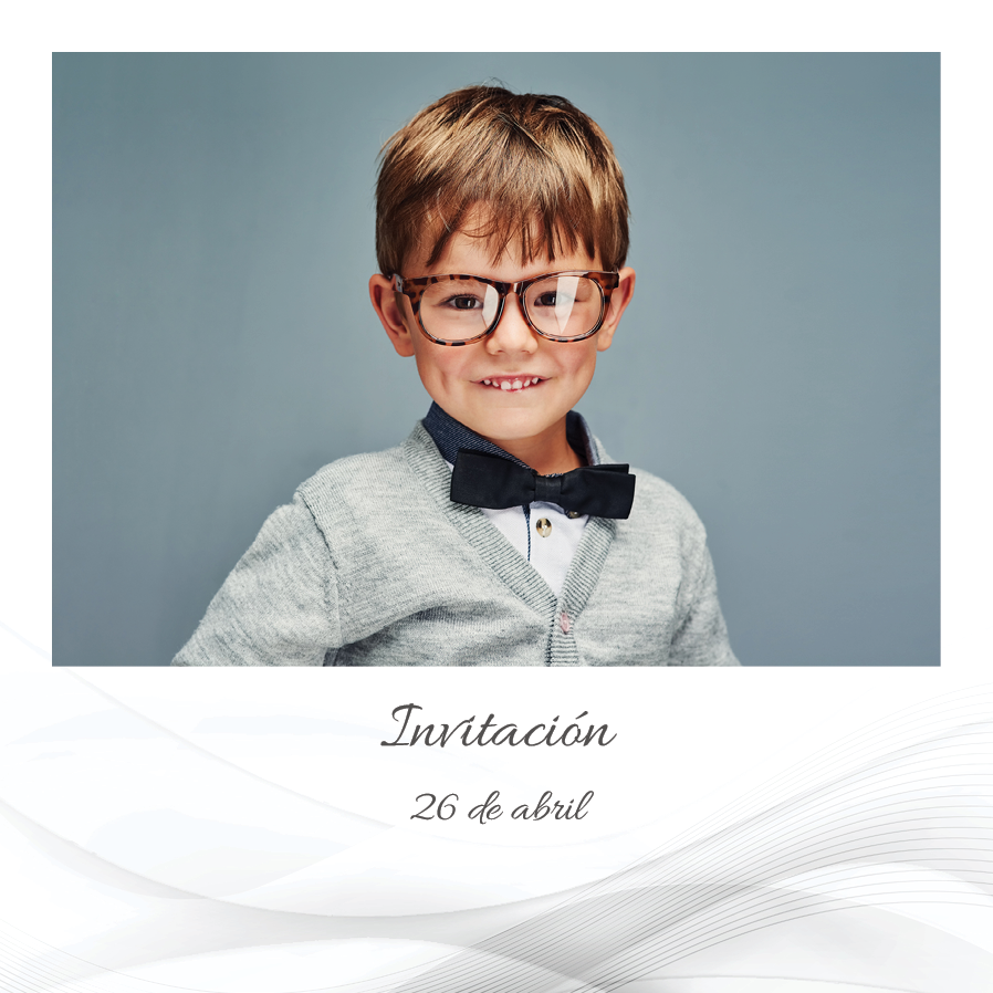 Invitaciones — Onda gris