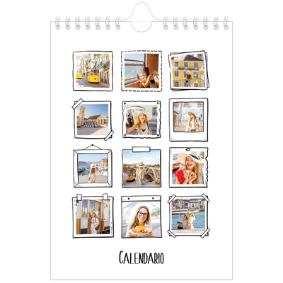 Calendario personalizado A5 — Momentos en retro [portada]