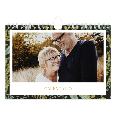 Calendario personalizado A5 — Tapiz floral [portada]