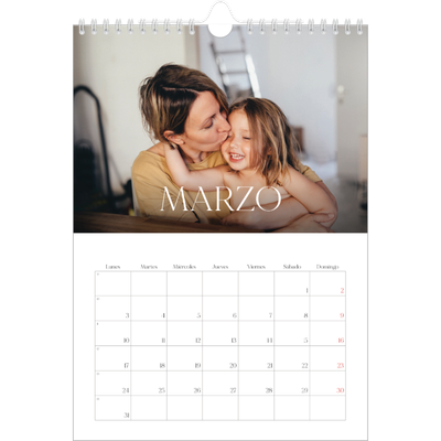 Calendario personalizado A4 — Doce grandes meses [Marzo]