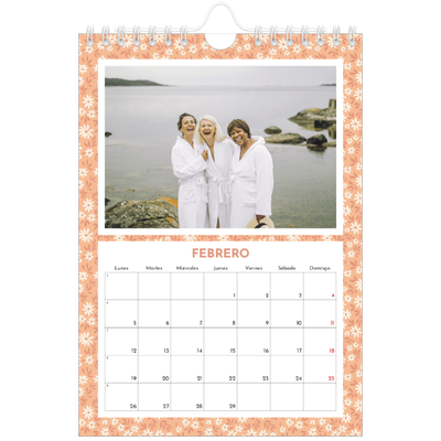 Calendario personalizado A5 — Floreciendo [Febrero]