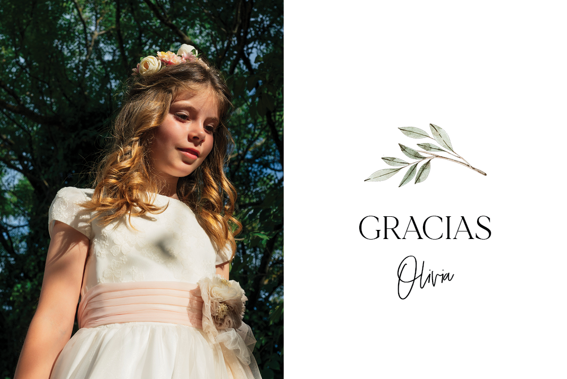 Tarjetas de agradecimiento — Ramas de olivo