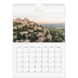 Calendario personalizado A4 — Banner de texto dorado [Enero]