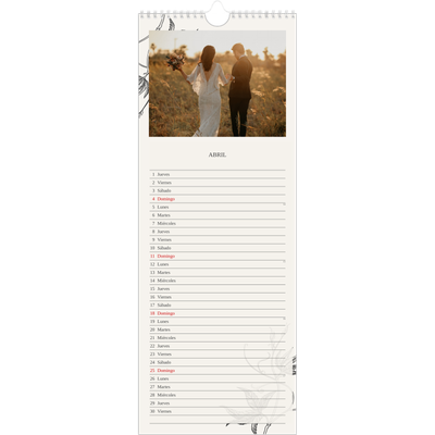Calendario de cocina  — Tinta y hiedra [Abril]