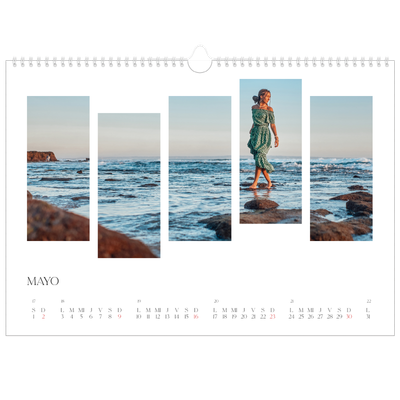 Calendario A3 horizontal — Fragmentos de viaje [Mayo]