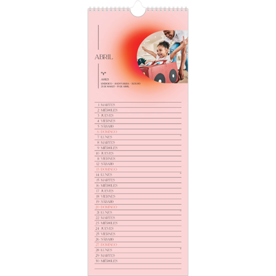 Calendario de cocina  — Degradado astrológico [Abril]