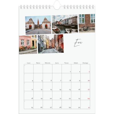 Calendario personalizado A4 — Descanso de la ciudad [Enero]