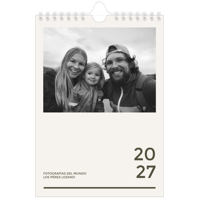 Calendario personalizado A5 — Contemporáneo atrevido [portada]