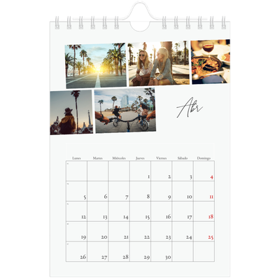 Calendario personalizado A5 — Descanso de la ciudad [Abril]