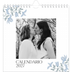 Calendarios Cuadrados — Romance en blanco y azul [portada]