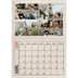 Calendario personalizado doble A4 — Efecto de sello craft [Abril]
