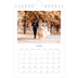 Calendario personalizado A5 — Clásico cobalto [Enero]