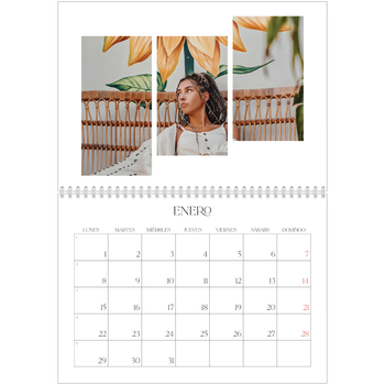 Calendario personalizado A4 doble — Fragmentos de viaje