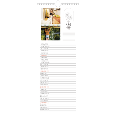 Calendario de cocina  — Botánica sencilla [Abril]