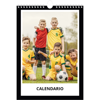 Calendario personalizado A4 — Marco negro [portada]