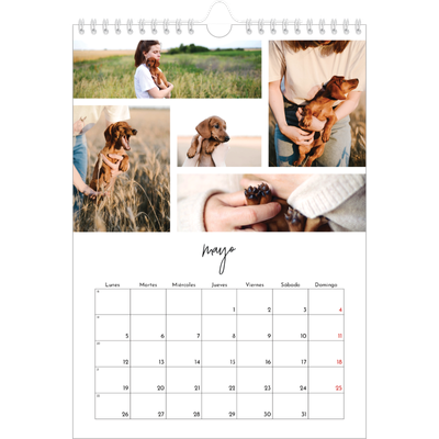 Calendario personalizado A4 — Disposición de fotos [portada]