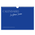 Calendario A4 horizontal — Clásico cobalto [portada]