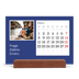 Calendario de mesa con base de madera - apaisado  — Tierra editorial [Febrero]