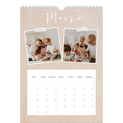 Calendario personalizado A4 — Calendario scrapbook [Marzo]