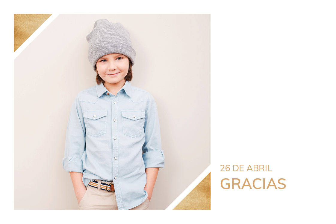 Tarjetas de agradecimiento — Mosaico minimalista