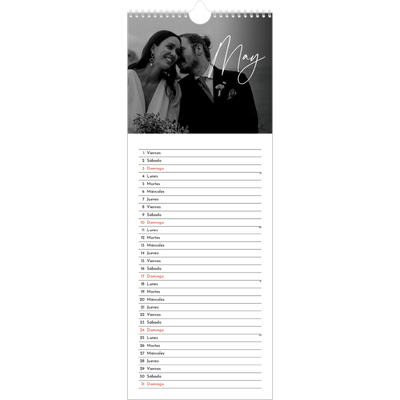 Calendario de cocina  — Escritura elegante [portada]