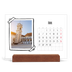 Calendario de mesa con base de madera - apaisado  — Momentos en retro [Abril]