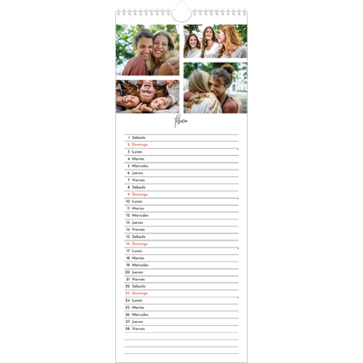 Calendario de cocina  — Disposición de fotos [Febrero]
