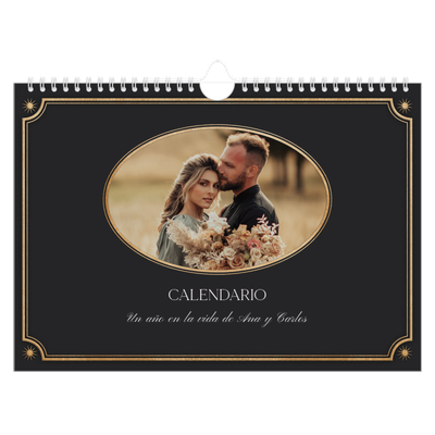 Calendario A4 horizontal — Clásico vintage [portada]