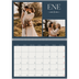 Calendario personalizado doble A4 — Pizarra y caligrafía [Enero]