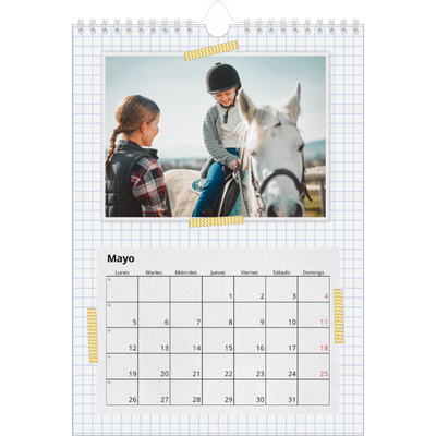 Calendario personalizado A4 — Cinta adhesiva craft [portada]