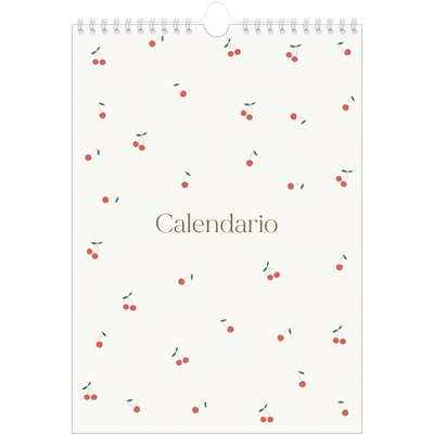 Calendario personalizado A4 — Pequeñas cerezas [portada]