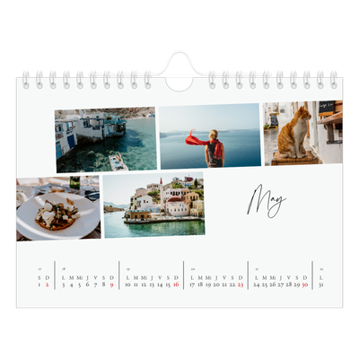 Calendario personalizado A5 — Descanso de la ciudad [Mayo]