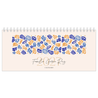 Calendarios de mesa — Coral minimalista [portada]
