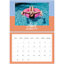 Calendario personalizado doble A4 — Color y patrón [Abril]