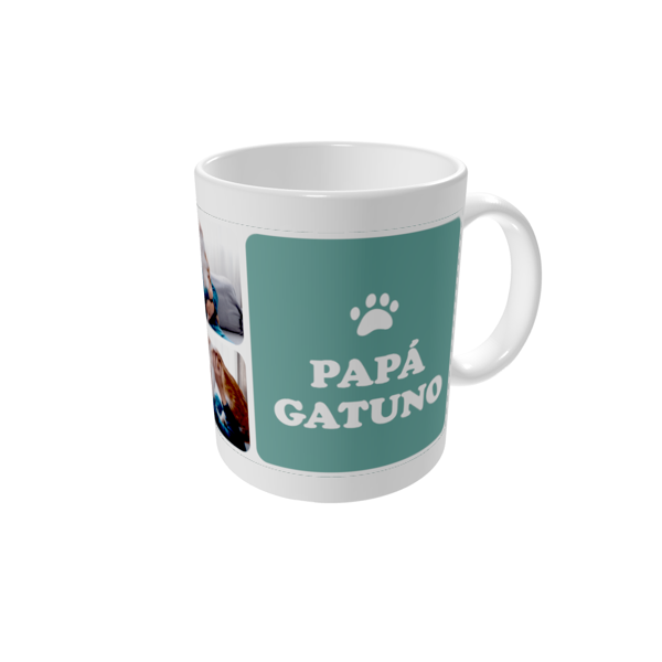 Tazas personalizadas — Papá gatuno - color