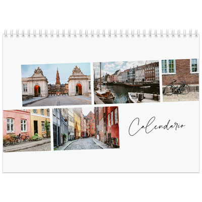 Calendario personalizado doble A4 — Descanso de la ciudad [portada]