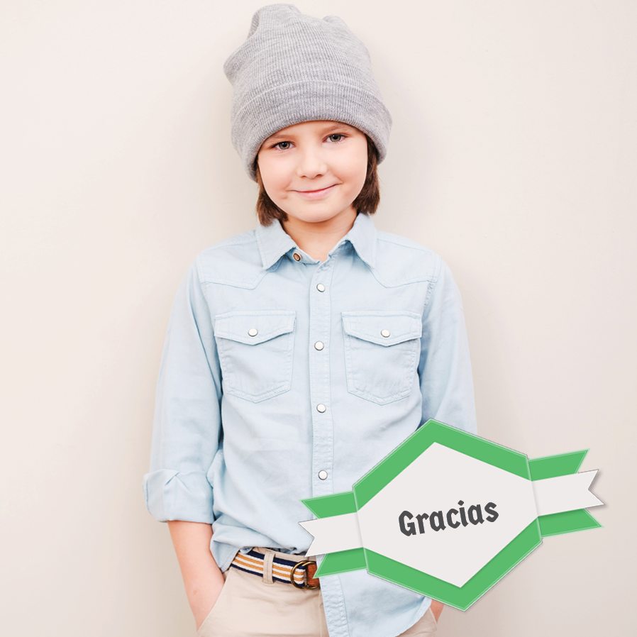 Tarjetas de agradecimiento — Etiqueta verde