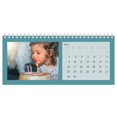 Calendarios de mesa — Colorea mi mundo [Marzo]