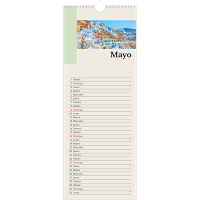 Calendario de cocina  — Lugares del mundo [Mayo]