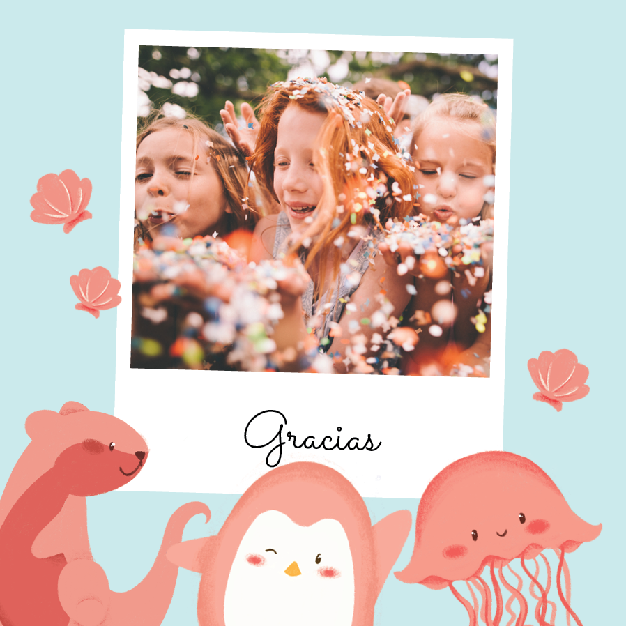 Tarjetas de agradecimiento — Criaturas marinas